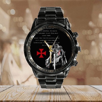 Discover Knights Templar Glory Of God Gifts Calendar Steel Band Watch
