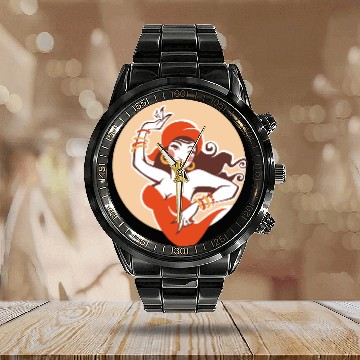 Discover Magic Dancing Vibes Calendar Steel Band Watch