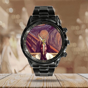 Discover Frank Ocean Purple Blond Calendar Steel Band Watch