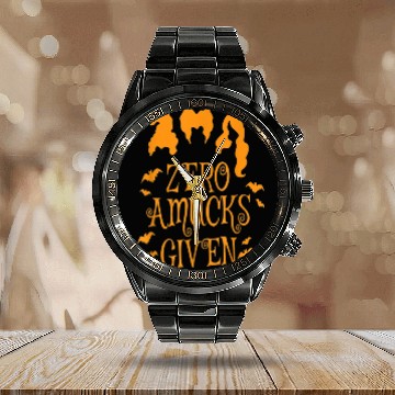 Discover Hocus Pocus quarantine Halloween I smell children Calendar Steel Band Watch