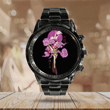 Discover Angel Dust Spider - Hazbin Hotel Calendar Steel Band Watch