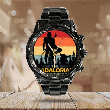Discover Mens Father s Day Idea This Is The Way Dadalorian Calendar Steel Band Watch