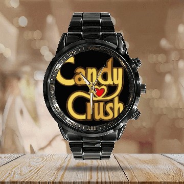 Discover candy crush Calendar Steel Band Watch