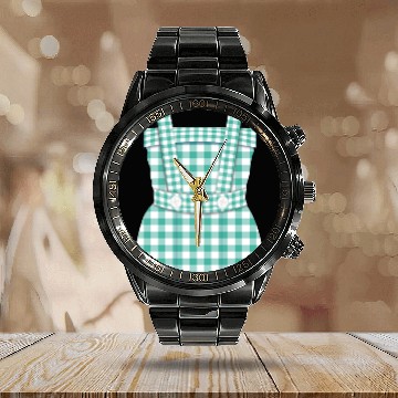 Discover Halloween Dorothy Plaid Dress Costume Calendar Steel Band Watch