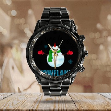 Discover Take time to chase snowflakes winter gifts Calendar Steel Band Watch