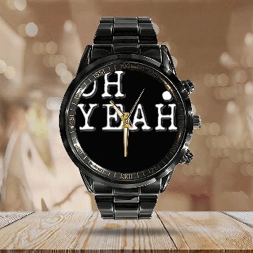 Discover oh yeah Calendar Steel Band Watch