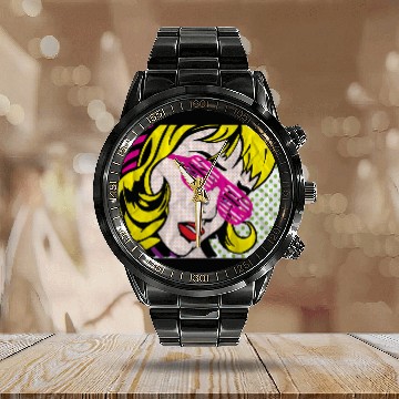 Discover cry baby Classic Calendar Steel Band Watch