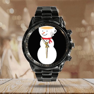 Discover Fros-TEA the Snowman Let It Snow frosty tea Calendar Steel Band Watch