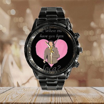 Discover bella where have you been loca Calendar Steel Band Watch