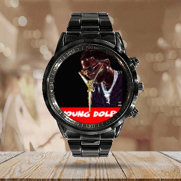 Discover Young Dolph Calendar Steel Band Watch