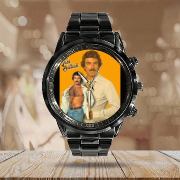 Discover Tom Selleck Poster Calendar Steel Band Watch