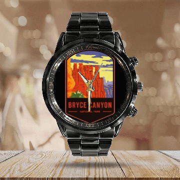 Discover Bryce Canyon National Park Calendar Steel Band Watch