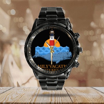 Discover Matching Family Vacation Nantucket Massachusetts Calendar Steel Band Watch