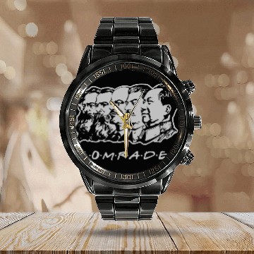 Discover Communist Comrades Friends Calendar Steel Band Watch