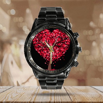 Discover tree heart tree transparent Calendar Steel Band Watch