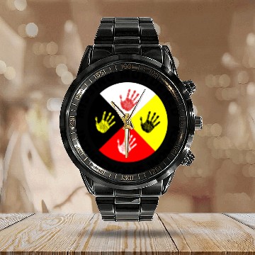 Discover Missing Murdered Indigenous Women Calendar Steel Band Watch