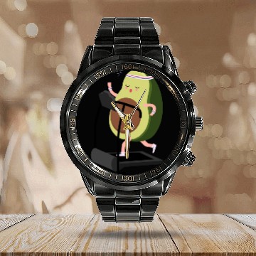 Discover run avocado Calendar Steel Band Watch
