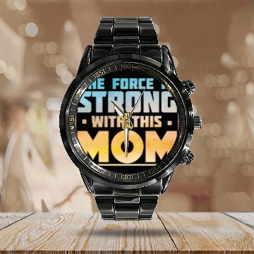 Discover Star Wars The Force Is Strong With This Mom Rebel Calendar Steel Band Watch