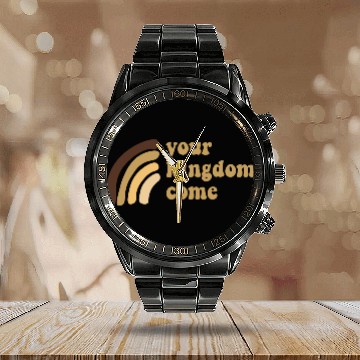 Discover Your Kingdom Come Calendar Steel Band Watch