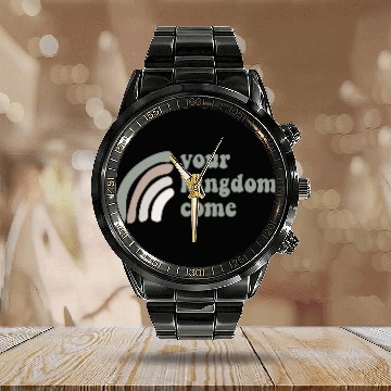 Discover Your Kingdom Come Calendar Steel Band Watch