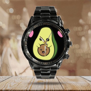 Discover Avocado Mama Avocado Mom Love Avocados Calendar Steel Band Watch