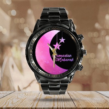 Discover ramadan mubarak Calendar Steel Band Watch