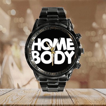 Discover Homebody Minimalist Stay At Home Introvert Calendar Steel Band Watch