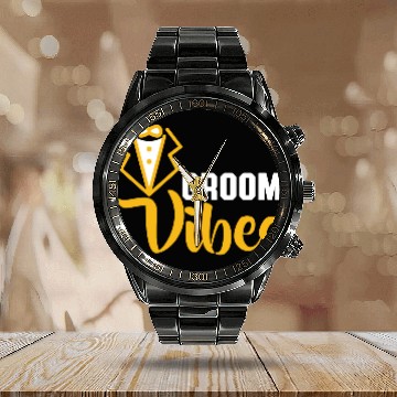 Discover bride groom Calendar Steel Band Watch
