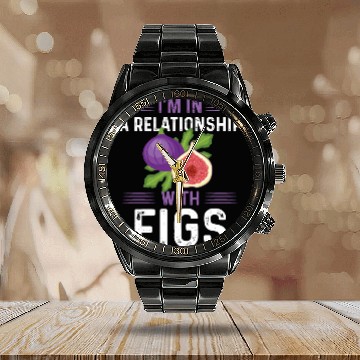 Discover Fig Gift Calendar Steel Band Watch