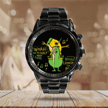 Discover Lemon On A Pear Funny Meme Lemon On A Pear Teacher Calendar Steel Band Watch