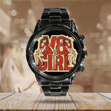 Discover Muscle Car Girl - V8 Girl Calendar Steel Band Watch