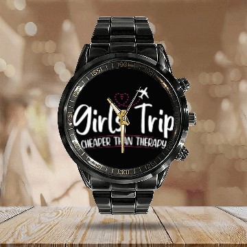 Discover Girls Trip Cheaper Than A Therapy 2021 Fun Party Calendar Steel Band Watch