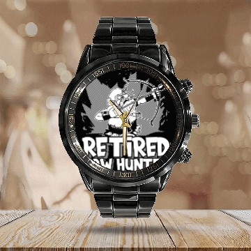 Discover Archery Archer Bowman Calendar Steel Band Watch