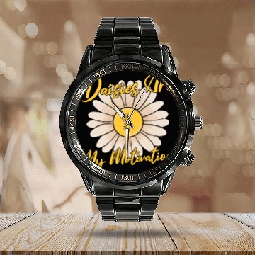 Discover Daisy Garden Gardening Gardener Calendar Steel Band Watch