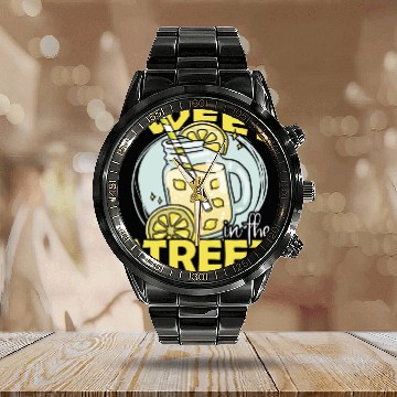 Discover Sweet In The Street Lemon Juice Boss Lemonade Calendar Steel Band Watch