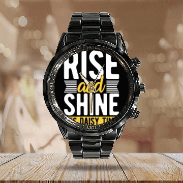 Discover Daisy Garden Gardening Gardener Calendar Steel Band Watch