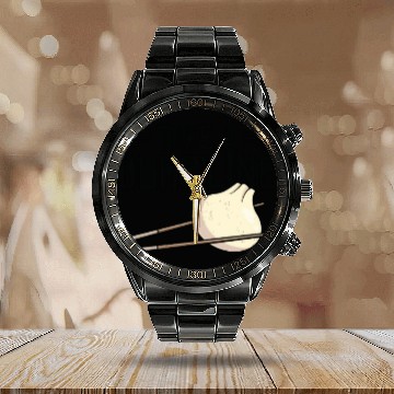 Discover Dumpling Asian Food Chinese Food Fan Calendar Steel Band Watch