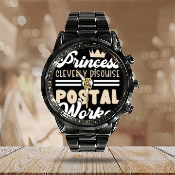 Discover Princess Cleverly Disguise As A Postal Worker Calendar Steel Band Watch