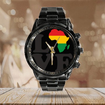 Discover Juneteenth Day 1865, Freedom Day America African Calendar Steel Band Watch