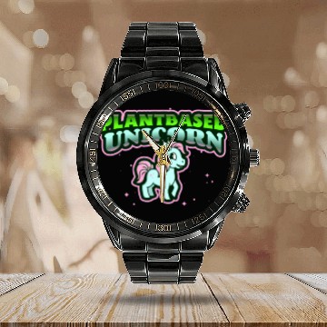 Discover Plantbased Unicorn for Plant based Calendar Steel Band Watch