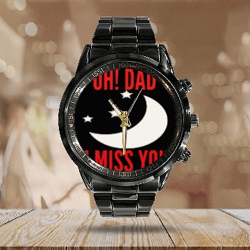 Discover Father's Day Calendar Steel Band Watch