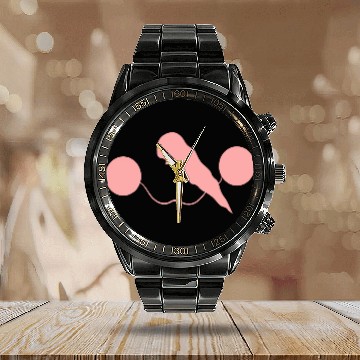 Discover Snowman Mask Calendar Steel Band Watch
