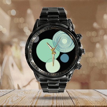 Discover Circle Calendar Steel Band Watch