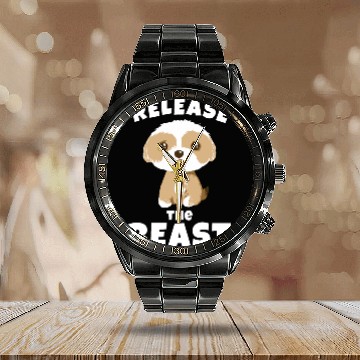 Discover Unleash the beast Calendar Steel Band Watch