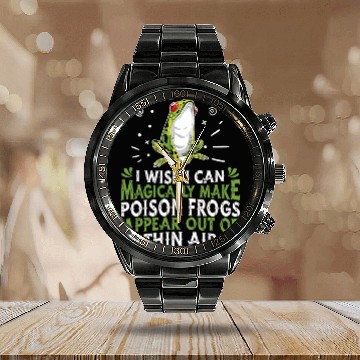 Discover Poison Frog Calendar Steel Band Watch