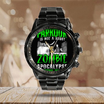 Discover Parkour Free Running Traceur Calendar Steel Band Watch