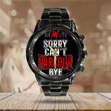 Discover Parkour Free Running Traceur Calendar Steel Band Watch