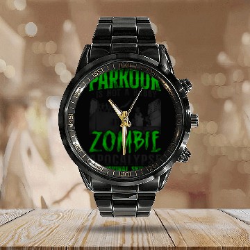 Discover Parkour Free Running Traceur Calendar Steel Band Watch