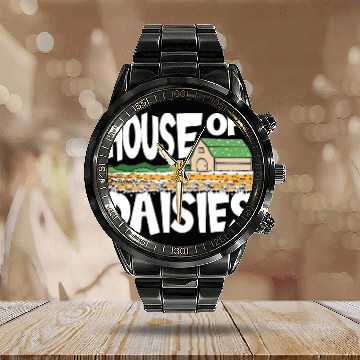 Discover Daisy Garden Gardening Gardener Calendar Steel Band Watch