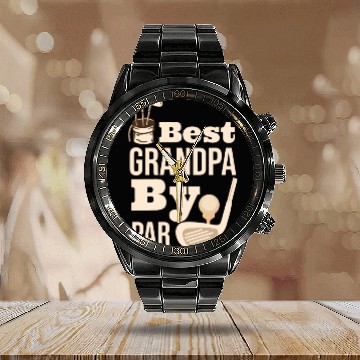 Discover Best Grandpa By Par Father s Day Golf Grandad Golf Calendar Steel Band Watch
